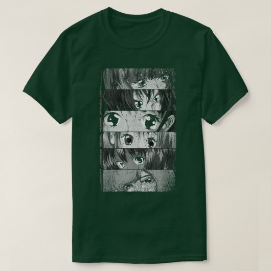 マンガ日本のオタクかわいい女子日本女子アニメ Tシャツ (デザイン正面)