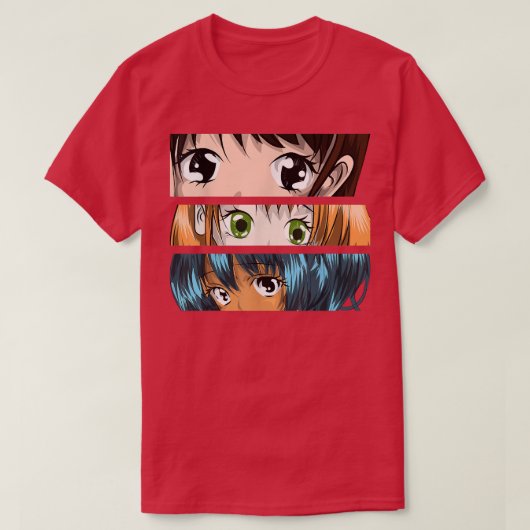 マンガ日本のオタク日本かわいいアニメ女性少女 Tシャツ (デザイン正面)