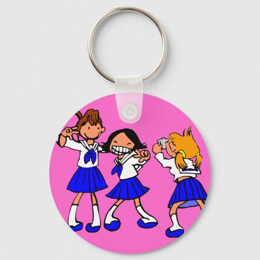 マンガ日本の女子高生 キーホルダー (正面)