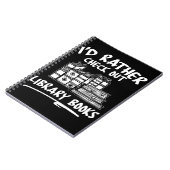 マンガ本の読者の図書館の服装 ノートブック (左側)