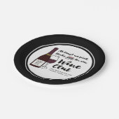 マンガ本クラブ|飲み物のワインクラブ女の子夜 ペーパープレート (アングル)