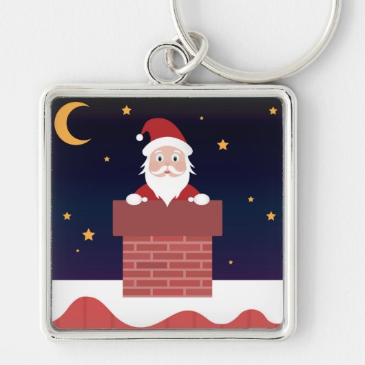 マンガ来ーのサンタからクリスマスナイト キーホルダー (正面)