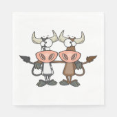 マンガ牛2頭 スタンダードランチョンナプキン (正面)