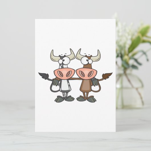 マンガ牛2頭 招待状 (スタンド正面)