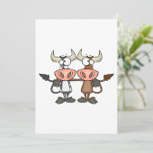 マンガ牛2頭 招待状