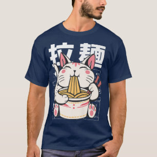 マンガ猫ラーメン猫好き873 Tシャツ