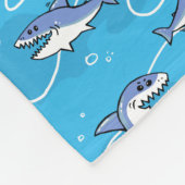 マンガ素晴らしーの白ザメ フリースブランケット (角)