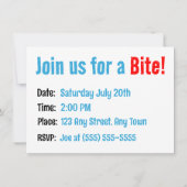 マンガ素晴らしーの白ザメ 招待状 (裏面)