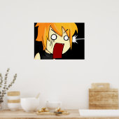 マンガ絵文字 | TAOFEWA Kenneth |マンガチビ(小さくかわいく書いた感じ) ポスター (キッチン)