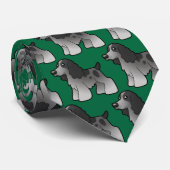 マンガ英語コッカースパニエル犬 ネクタイ (ロール)