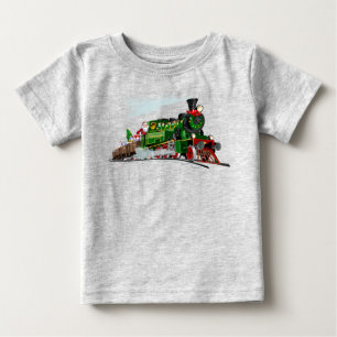 マンガ表現サンタ ベビーTシャツ
