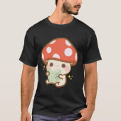 マンガ読ーのマッシュルーム Tシャツ (正面)