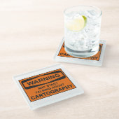 マンガ警告グラフィーについて話し始めるかもしれない ガラスコースター (アングル)