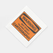 マンガ警告グラフィーについて話し始めるかもしれない スタンダードランチョンナプキン (角)