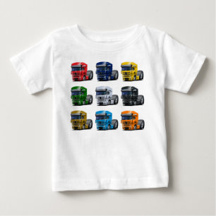 マンガ車 ベビーTシャツ