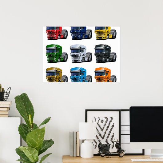 マンガ車 ポスター (ホームオフィス)