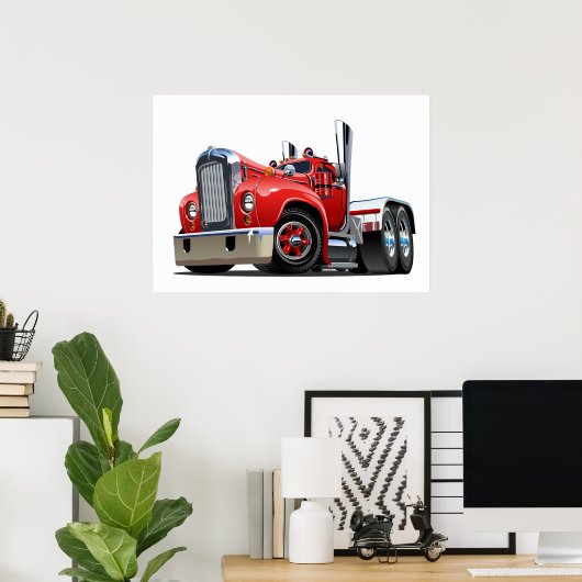 マンガ車 ポスター (ホームオフィス)