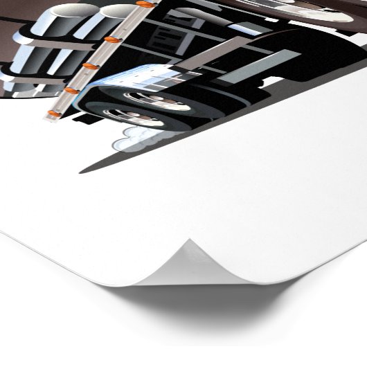 マンガ車 ポスター (角)