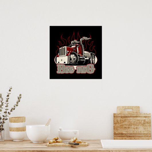 マンガ車 ポスター (キッチン)