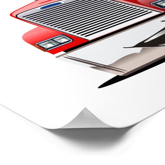 マンガ車 ポスター (角)