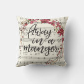 マンガ遠くにーヴィンテージ賛美歌クリスマスリースで クッション (裏面)