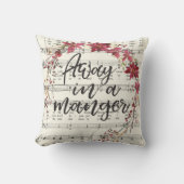 マンガ遠くにーヴィンテージ賛美歌クリスマスリースで クッション (正面)