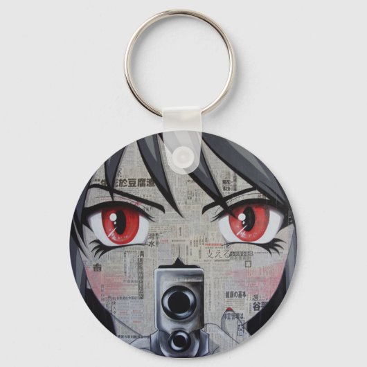 マンガ銃 キーホルダー (正面)