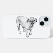 マンガ風ドット犬アートケース Bright Phone Style Case-Mate iPhoneケース (裏面 (横))