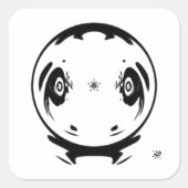 マンガ風変わりキッド スクエアシール (正面)