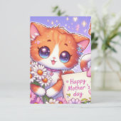 マンガ・オレンジ・キットンお母さんの日 カード (スタンド正面)
