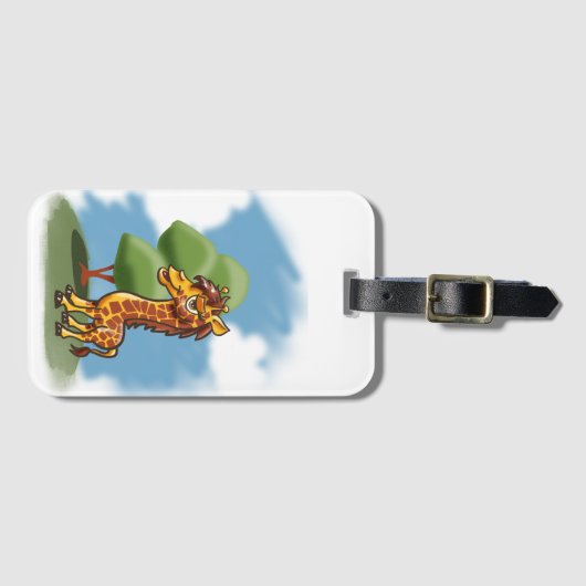 マンガ・キリン ラゲッジタグ (正面横)