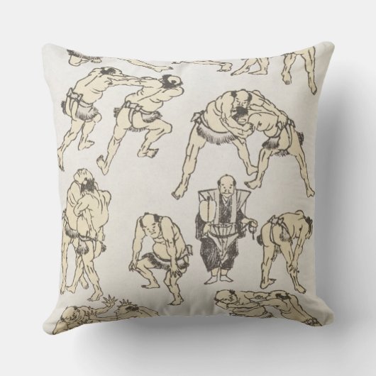 マンガ: ジェスチャーの勉強および格闘の姿勢 クッション (裏面)