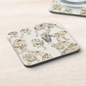 マンガ: ジェスチャーの勉強および格闘の姿勢 コースター (左側)