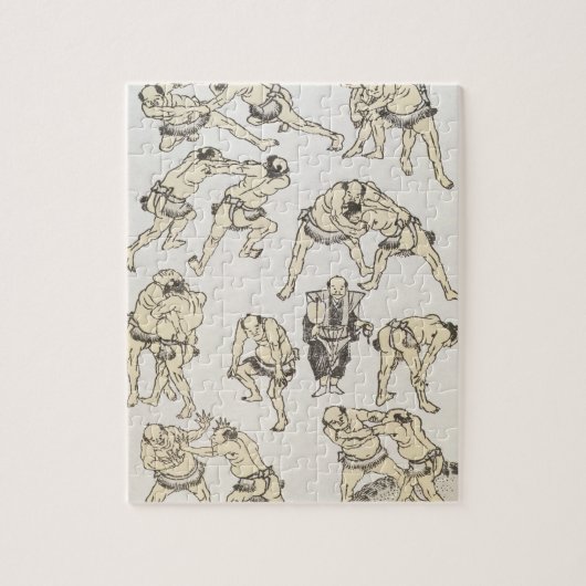 マンガ: ジェスチャーの勉強および格闘の姿勢 ジグソーパズル (縦)