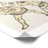 マンガ：ジェスチャーの勉強と格闘の姿勢 ポスター (角)