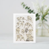 マンガ：ジェスチャーの勉強と格闘の姿勢 ポストカード (スタンド正面)