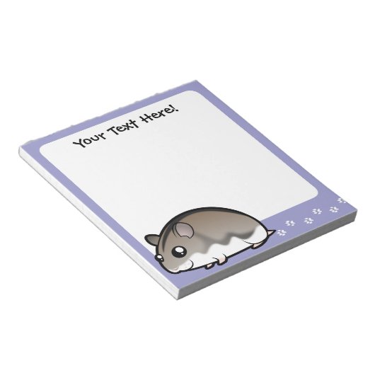 マンガ・ドワーフ・ハムスター ノートパッド (アングル)