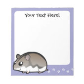 マンガ・ドワーフ・ハムスター ノートパッド (正面)