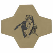 マンガ，ネコキャットガールフューリーかわいいロリ サッカーボール (フラット)