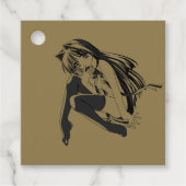 マンガ，ネコキャットガールフューリーかわいいロリ フェイバータグ (正面)