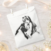 マンガ，ネコキャットガールフューリーかわいいロリ フェイバーバッグ (クリップ留めされた状態)