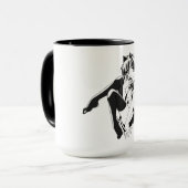 マンガ，ネコキャットガールフューリーかわいいロリ マグカップ (正面左)