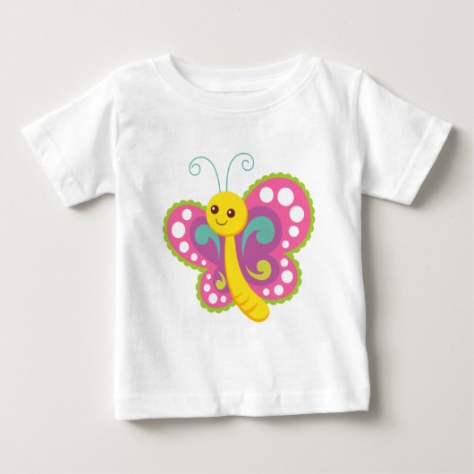 マンガ・バタフライ ベビーTシャツ (正面)