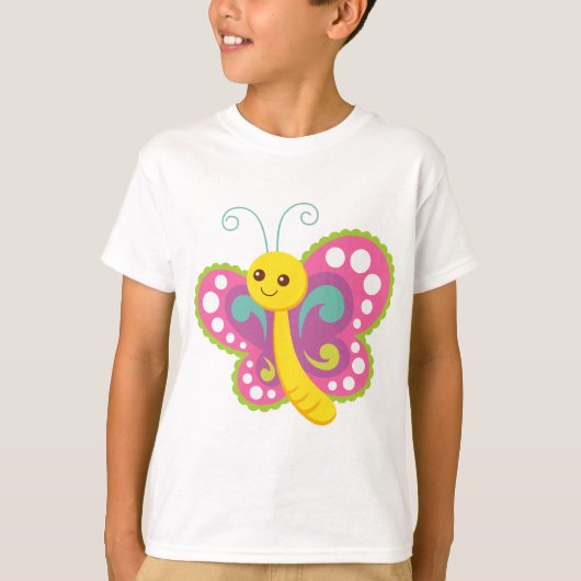 マンガ・バタフライ Tシャツ (正面)