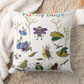 マンガ・ファニーのバグ クッション (ブランケット)