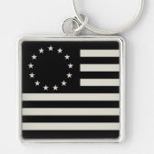 マンガ、ベッツィ・ロス国旗またはサークルアメリカ国旗 キーホルダー (正面)
