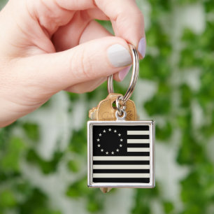 マンガ、ベッツィ・ロス国旗またはサークルアメリカ国旗 キーホルダー