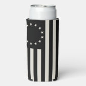 マンガ、ベッツィ・ロス国旗またはサークルアメリカ国旗 スリム缶クーラー (Seltzer裏面)