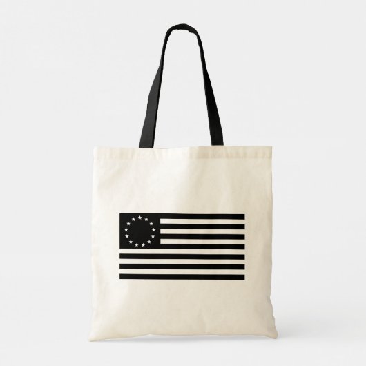 マンガ、ベッツィ・ロス国旗またはサークルアメリカ国旗 トートバッグ (裏面)