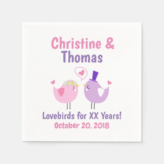 マンガ・ラブバード記念祭 スタンダードカクテルナプキン (正面)